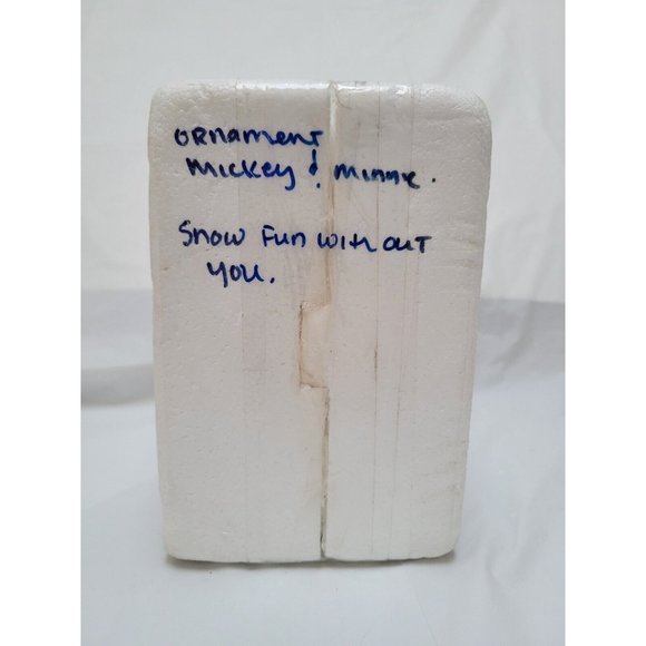 Mickey Mouse Snow Globe Ornament IT'S SNOW FUN WITHOUT YOU Bradford #A0169 COA - Picture 11 of 12